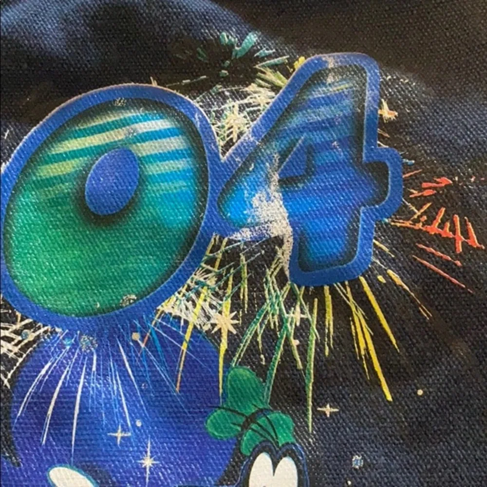 Disney Dreams Florida 2004 Tote Bag Mickey Donald Goofy Pluto Zip Reusable